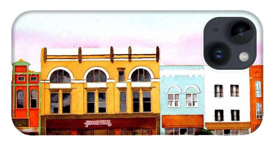 Architecture iPhone 14 Case featuring the painting Broadway #2 by William Renzulli