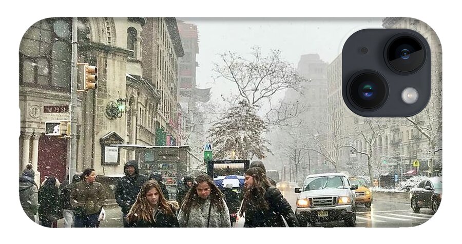  iPhone 14 Case featuring the photograph Broadway, West Side, NYC by Judy Frisk