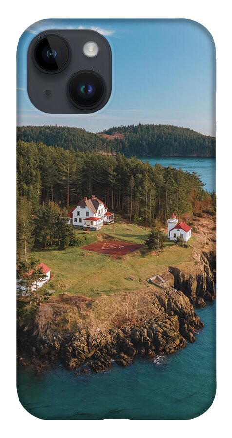 Lighthouse iPhone 14 Case featuring the photograph Burrows Island Lighthouse #2 by Michael Rauwolf