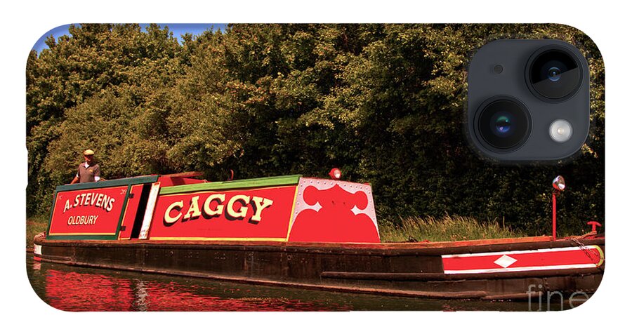 Work iPhone 14 Case featuring the photograph Caggy at Factory Locks by Stephen Melia