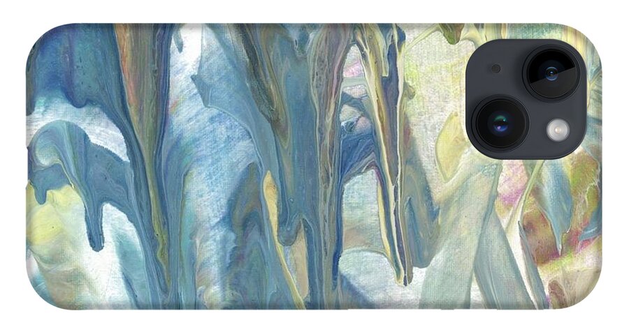 Flowers iPhone 14 Case featuring the painting Calla Lilies by Katy Bishop