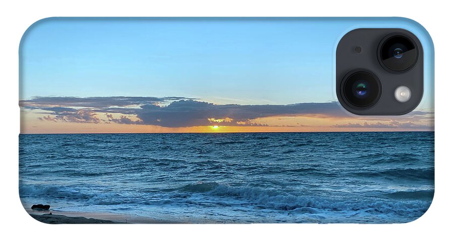 Cancun iPhone 14 Case featuring the photograph Cancun Sunset on the Beach B by Shelly Tschupp