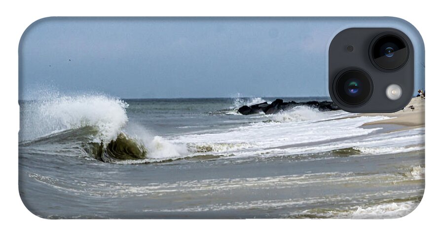 Beach iPhone Case featuring the photograph Cape May Beach - Surf by Louis Dallara