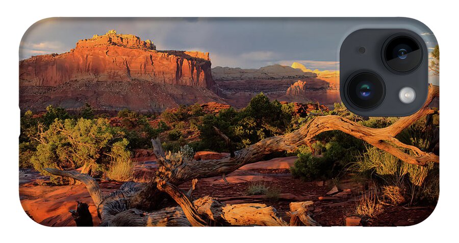 Capitol Reef iPhone Case featuring the photograph Capitol Reef Sunset by Bob Falcone