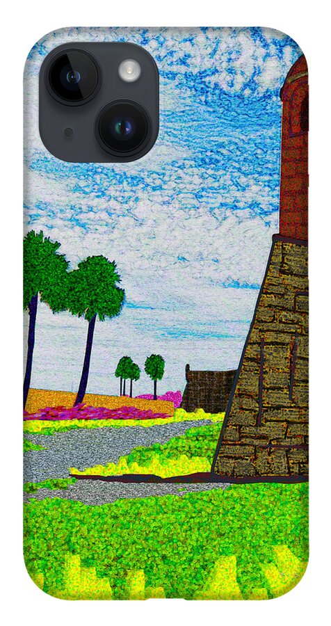 Florida iPhone 14 Case featuring the digital art Castillo De San Marcos by Rod Whyte