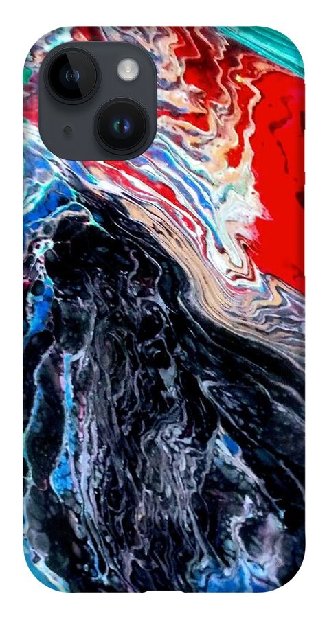 Cave iPhone Case featuring the painting Cave Dweller by Anna Adams
