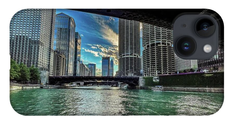 Ohana iPhone 14 Case featuring the photograph Chicago River IMG_4611 by Michael Thomas