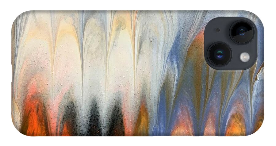 Abstract iPhone Case featuring the painting Choir Sings by Soraya Silvestri