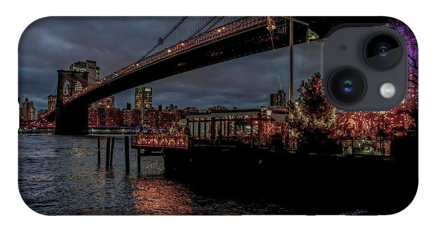 New York City iPhone 14 Case featuring the photograph City Lights by Regina Muscarella