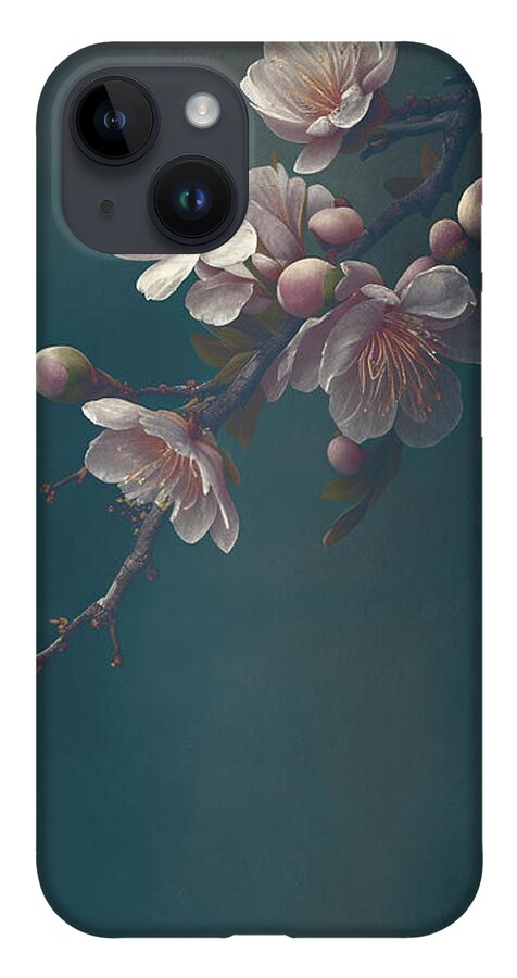 Blossom iPhone Case featuring the photograph Closeup of spring pastel blooming flower in orchard. Macro cherr by Jelena Jovanovic