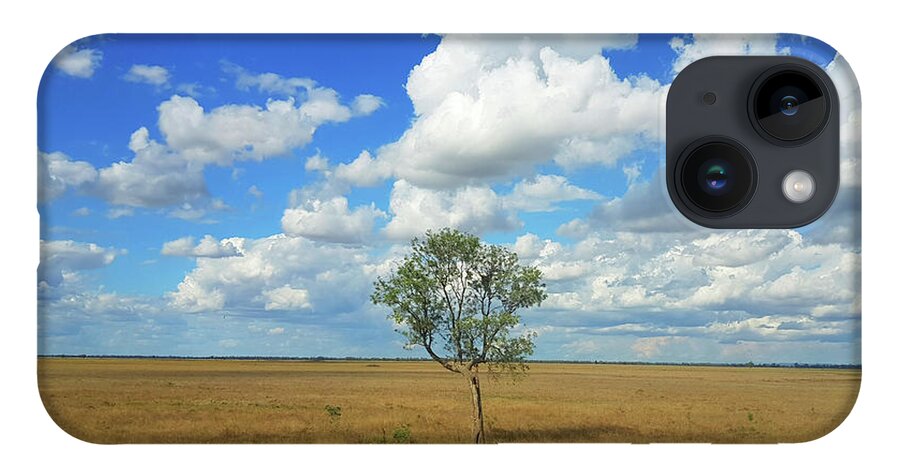 Tree iPhone Case featuring the photograph Clouds over a Lone Tree by Andre Petrov