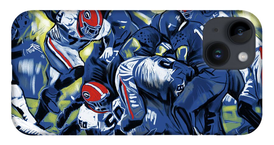 Cold Victory iPhone 14 Case featuring the painting Cold Victory by John Gholson