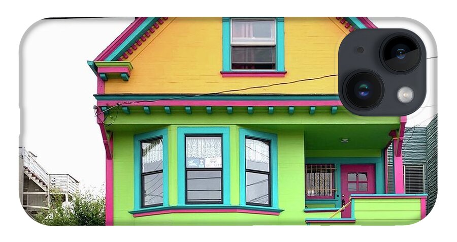 iPhone 14 Case featuring the photograph Color Pop House by Julie Gebhardt