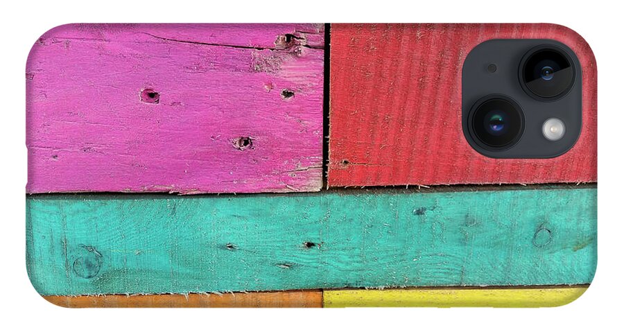 Colorful Boards Caribbean Pink Red Yellow Blue Orange iPhone Case featuring the photograph Colorful Boards in the Caribbean by David Morehead