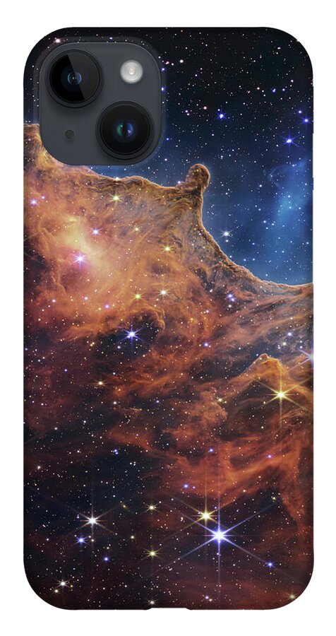 Ngc 3324 iPhone 14 Case featuring the photograph Cosmic Cliff Left Panel by Karen Foley