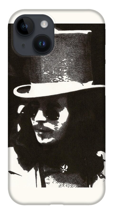 Movie iPhone 14 Case featuring the drawing Count Dracula by Mark Baranowski