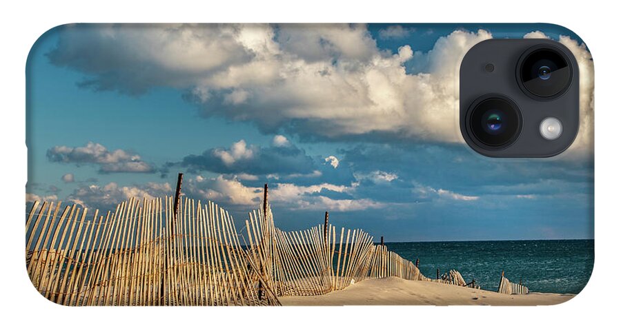 Beach iPhone 14 Case featuring the photograph Crooked Fence by Cathy Kovarik