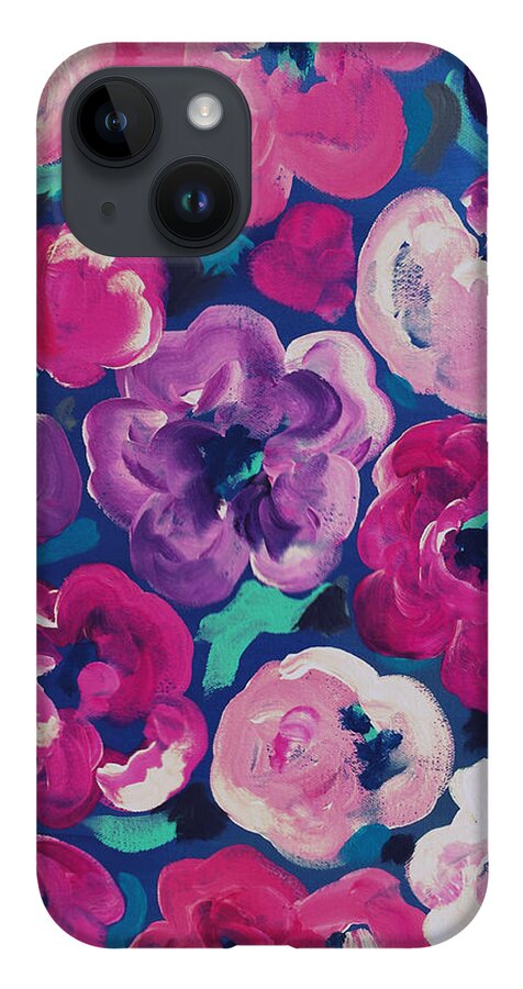 Floral Art iPhone Case featuring the painting Crush by Beth Ann Scott