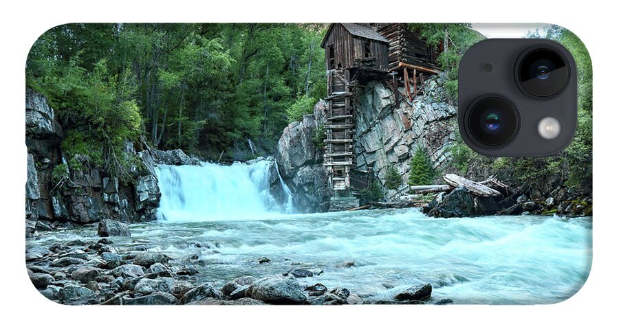 Crystal Mill iPhone 14 Case featuring the photograph Crystal Mill 16823 by Rick Perkins