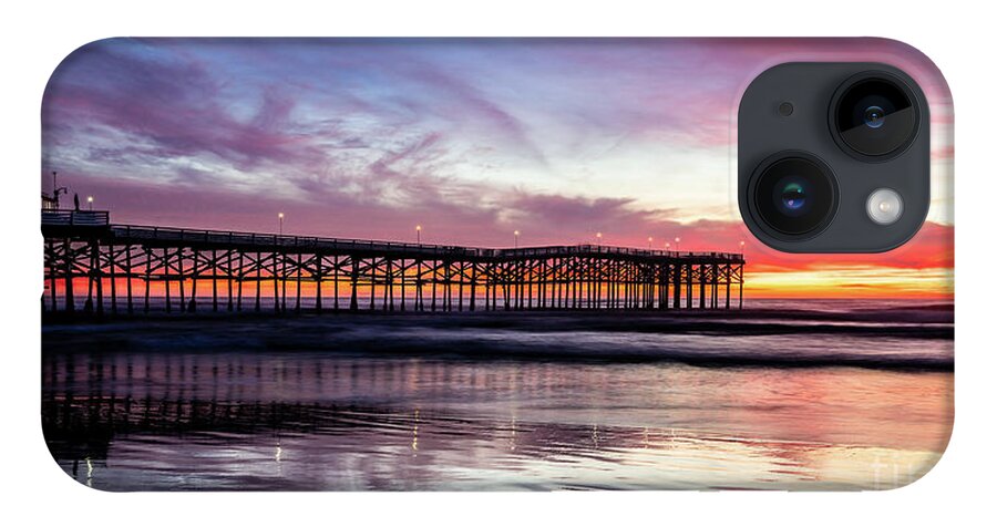 Architecture iPhone Case featuring the photograph Crystal Pier Sunset by David Levin