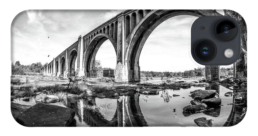 Landscape iPhone 14 Case featuring the photograph CSX A-Line Bridge by Stacy Abbott