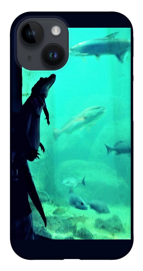 Baby Gator iPhone 14 Case featuring the photograph Curiosity by Suzanne Berthier