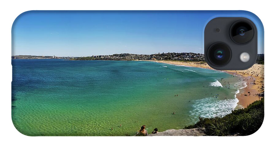 Summer iPhone 14 Case featuring the photograph Curl Curl Beach Panorama No 5 by Andre Petrov