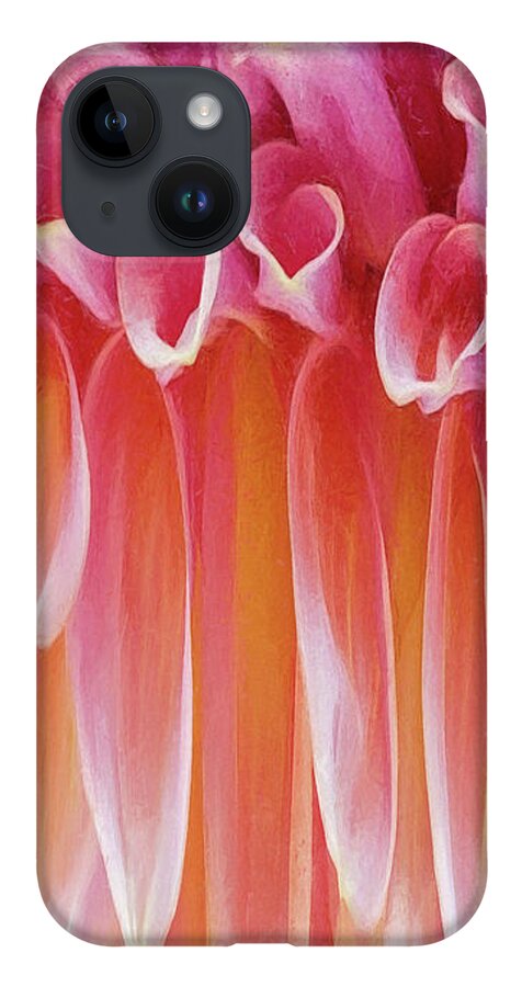 Abstract iPhone 14 Case featuring the photograph Dahlia by Karen Lynch