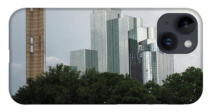 Grey iPhone 14 Case featuring the photograph Dallas Sky Line 8 by C Winslow Shafer