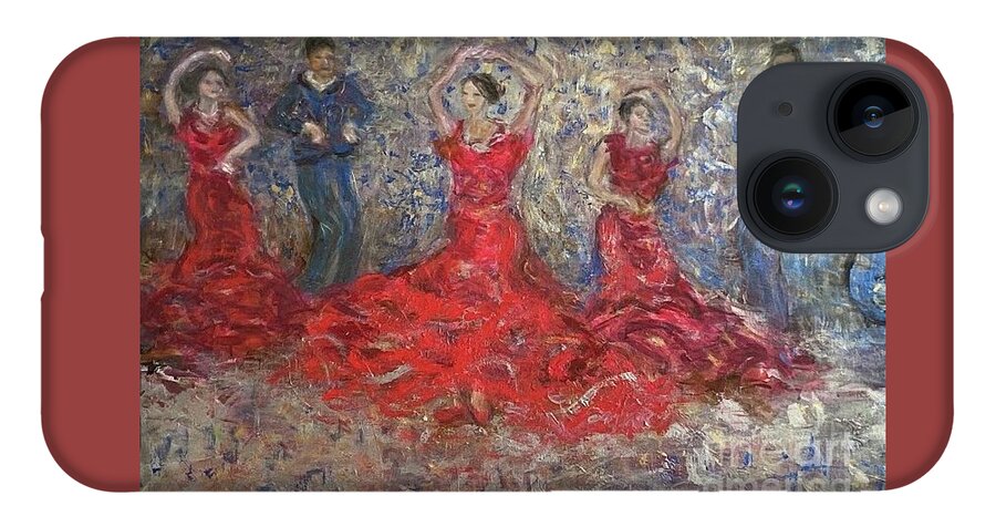 Dancers iPhone Case featuring the painting Dancers by Fereshteh Stoecklein