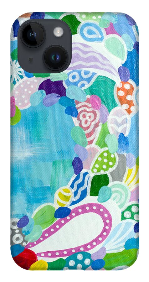 Wave iPhone 14 Case featuring the painting Daybreak by Beth Ann Scott