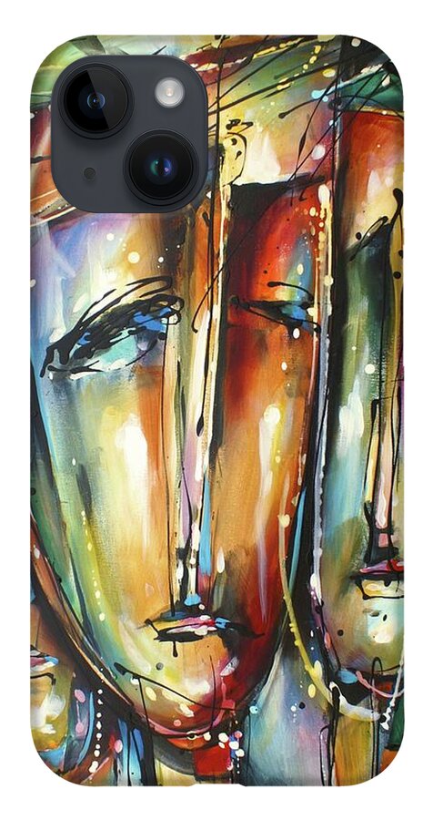 Urban iPhone Case featuring the painting Dazzled by Michael Lang