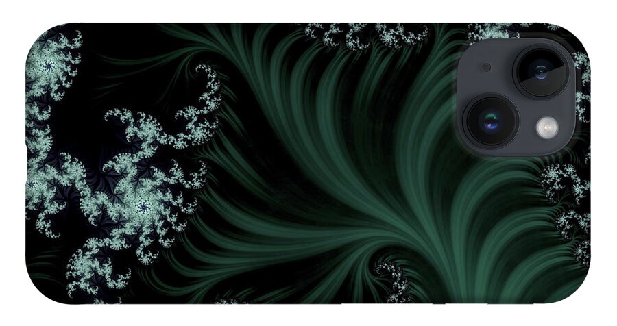 Abstract iPhone 14 Case featuring the digital art Deep in the Jungle by Manpreet Sokhi