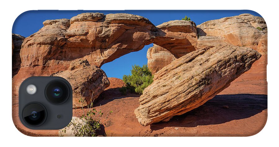 Arches National Park iPhone 14 Case featuring the photograph Defying Gravity by Ron Long Ltd Photography