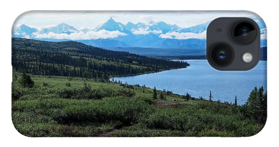 Denali Mountain National Park iPhone 14 Case featuring the photograph Denali Over Wonder Lake 2 by L Bosco