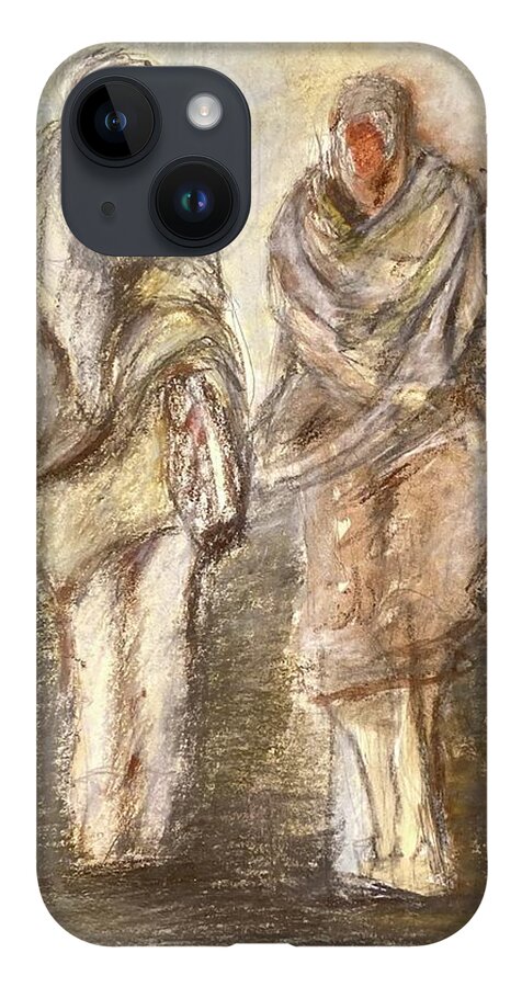 Desert iPhone 14 Case featuring the painting Desert by David Euler