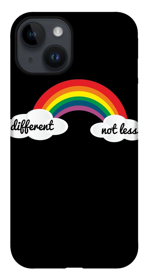 Not iPhone 14 Case featuring the digital art Different Not Less Autism Awareness by Flippin Sweet Gear