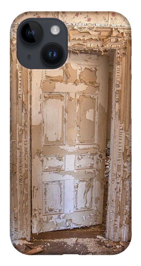 1860 iPhone 14 Case featuring the photograph Door of Haunted House by David Letts