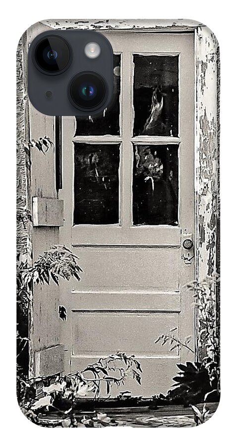 Door Wood B&w iPhone Case featuring the photograph Door2 by John Linnemeyer
