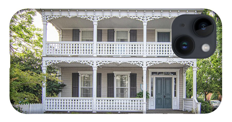 Beaufort iPhone 14 Case featuring the photograph Dr. James Manney Historic House - Beaufort NC by Bob Decker