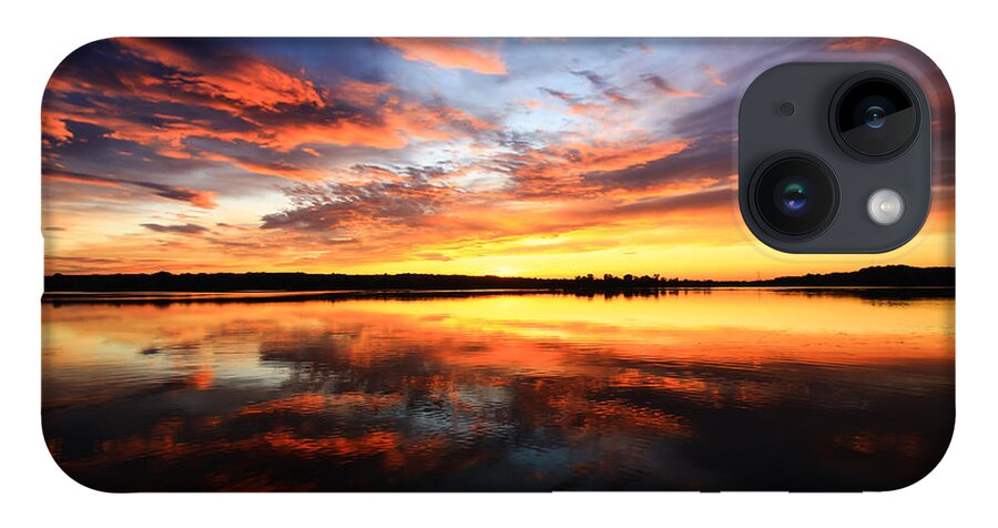Sunset iPhone 14 Case featuring the photograph Dramatic Sunset by Mary Walchuck
