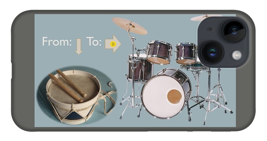 Drums iPhone 14 Case featuring the photograph Drums From This To This by Nancy Ayanna Wyatt