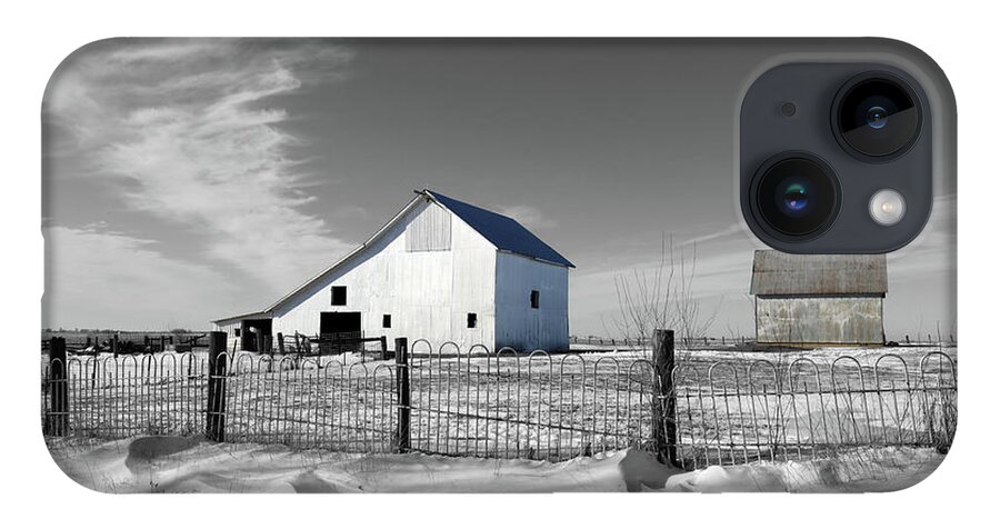 Winter Farm Stokes iPhone 14 Case featuring the photograph Winter Farm Stokes by Dylan Punke