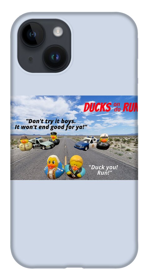 Duck iPhone 14 Case featuring the photograph Ducks on da Run by Lee Darnell