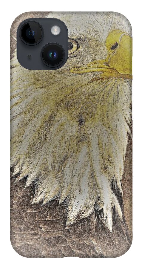 Eagle Eye Close Yellow Feathers iPhone Case featuring the photograph Eagle2 by John Linnemeyer