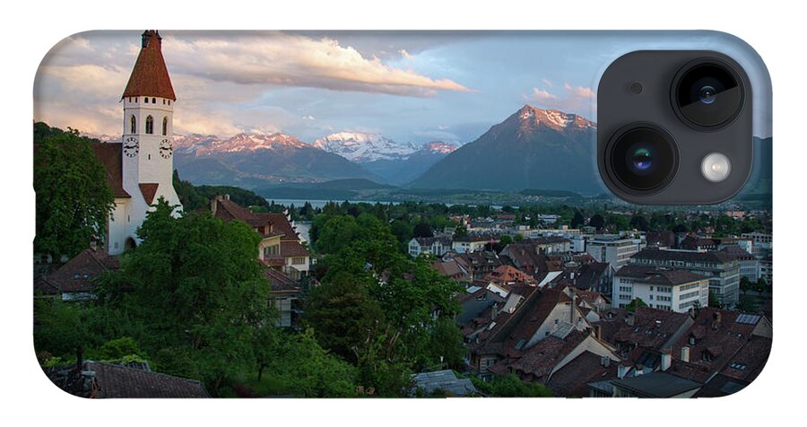 Switzerland iPhone 14 Case featuring the photograph Early Morning View of Thun Switzerland by Matthew DeGrushe