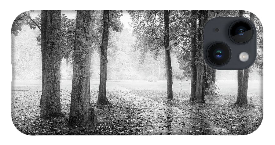 Carolina iPhone Case featuring the photograph Early Morning Walk Black and White by Debra and Dave Vanderlaan