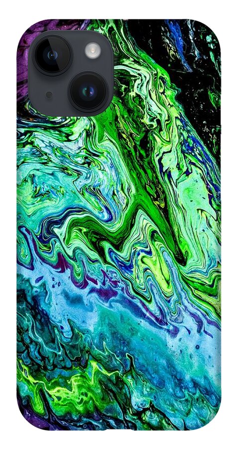 Emerald iPhone Case featuring the painting Emerald Isle by Anna Adams