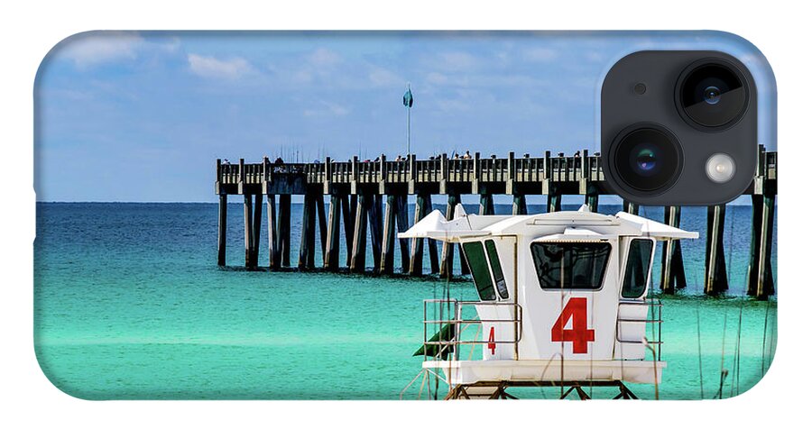 Pensacola Beach iPhone Case featuring the photograph Emerald Pensacola Beach Florida Pier by Beachtown Views