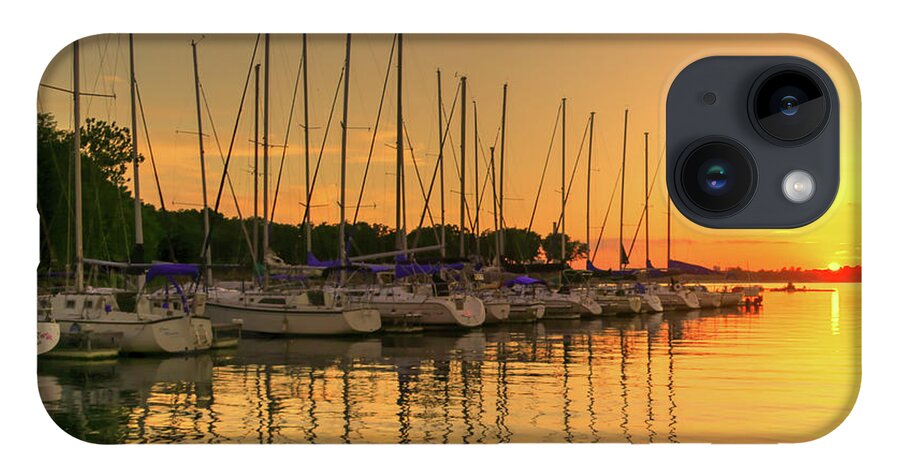 Fine Art iPhone 14 Case featuring the photograph Evening Calm at Redbud Bay by Robert Harris
